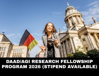 DAAD/AGI Research Fellowship Program 2026 (Stipend Available)