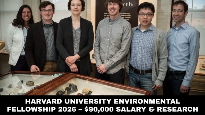 Harvard University Environmental Fellows Program 2026 – $90,000 Salary & Research Support