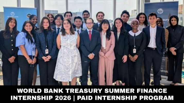 World Bank Treasury Summer Finance Internship 2026 | Paid Internship Program