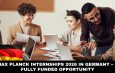 Max Planck Internships 2026 in Germany – A Fully Funded Opportunity